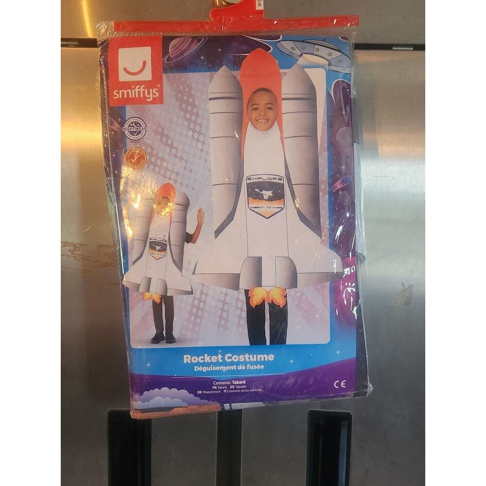 Smiffys Rocket Costume Tabard Child Kids Halloween Space Shuttle One Size